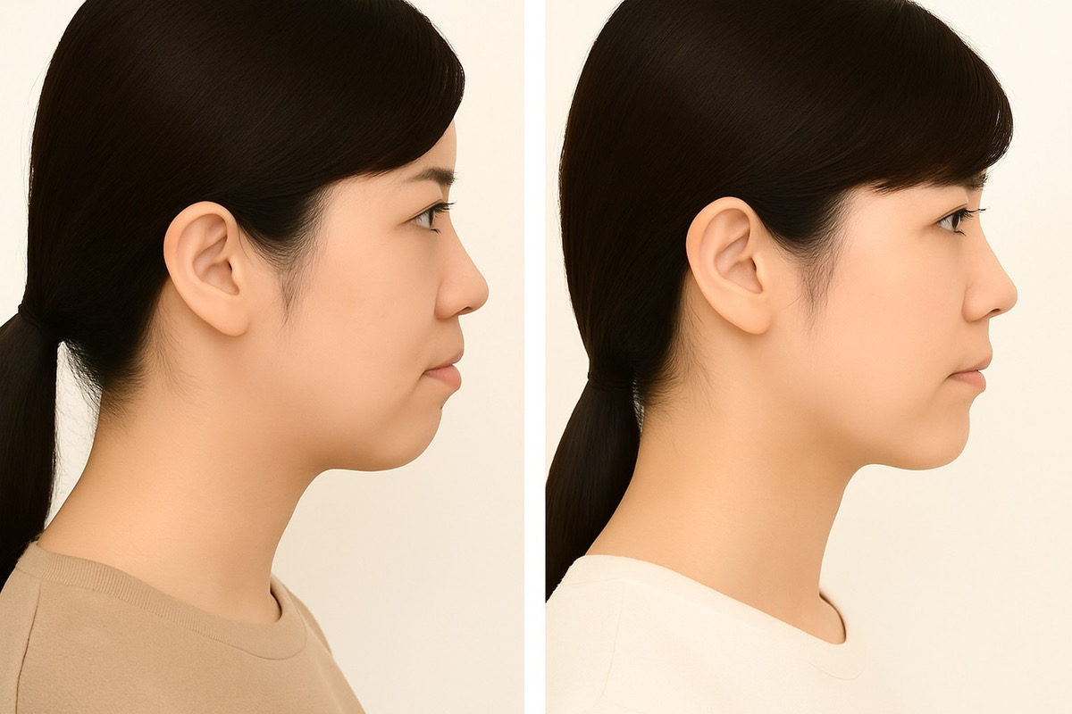 オトガイ形成術 ビフォーアフター