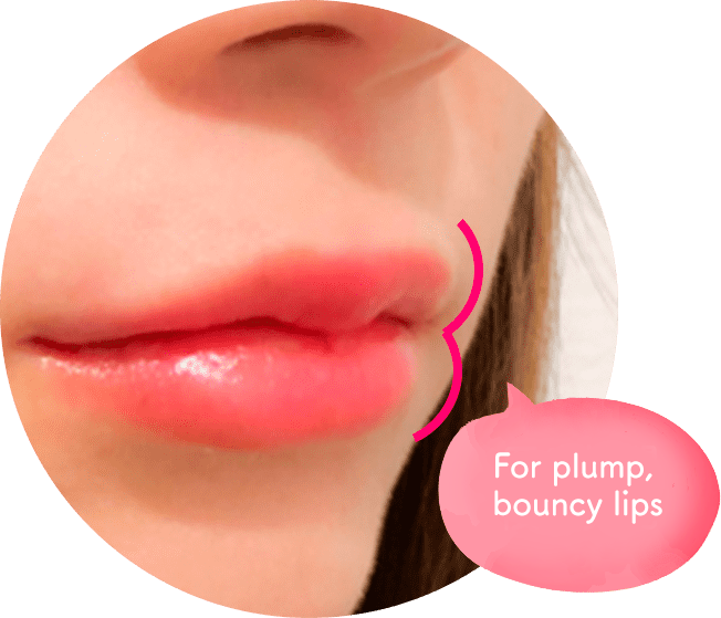 For plump, bouncy lips