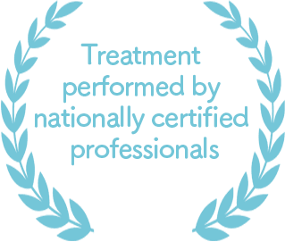 Treatment performed by nationally certified professionals