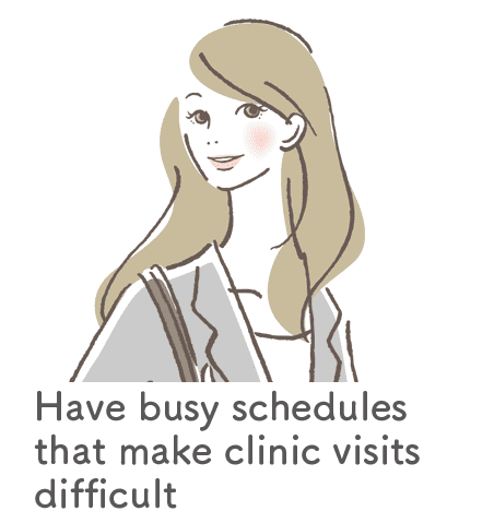 Have busy schedules that make clinic visits difficult