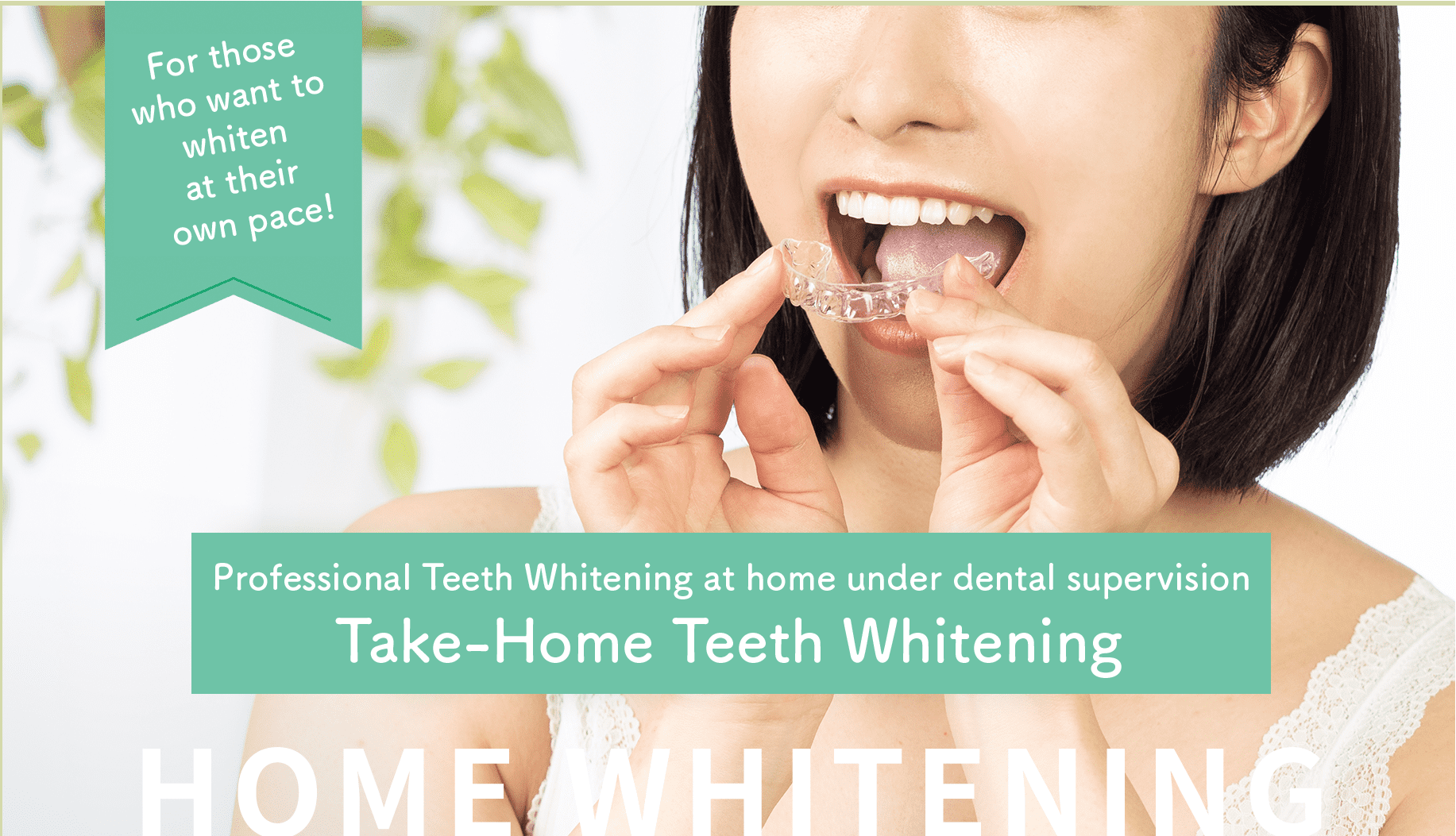 For those who want to whiten at their own pace!