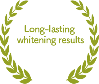 Long-lasting whitening results