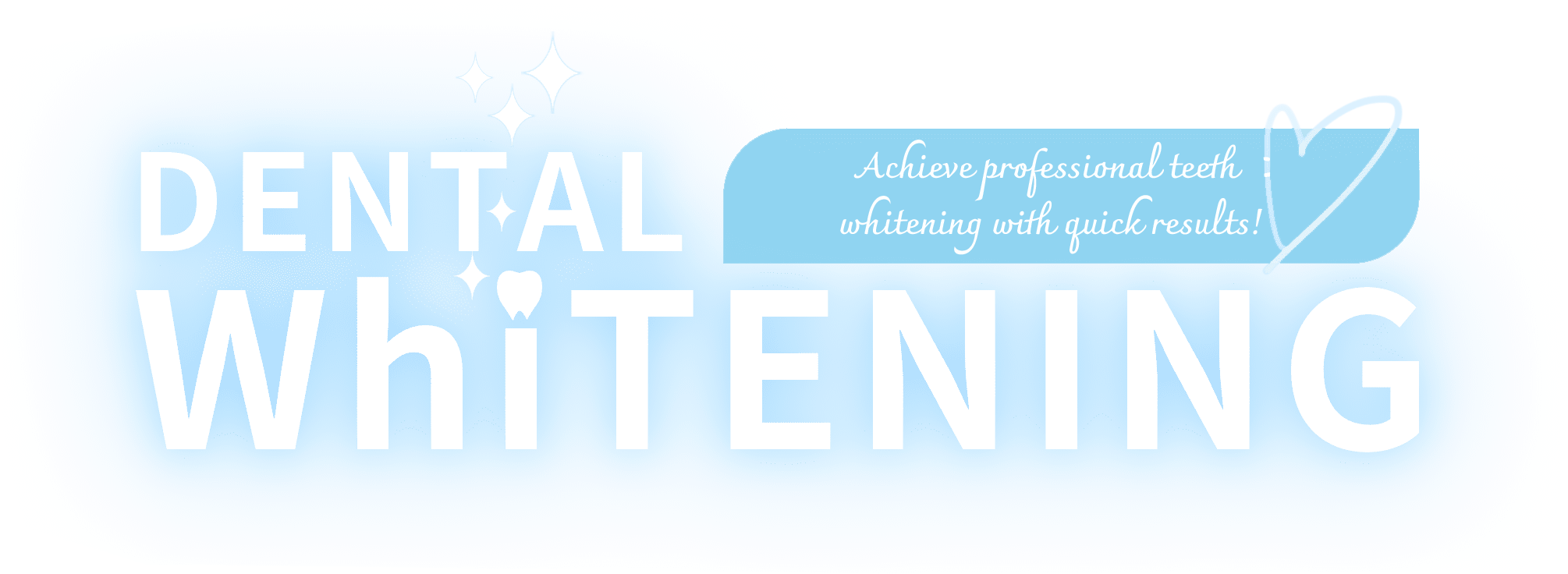 Achieve professional teeth whitening with quick results!