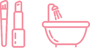 メイクや洗顔など