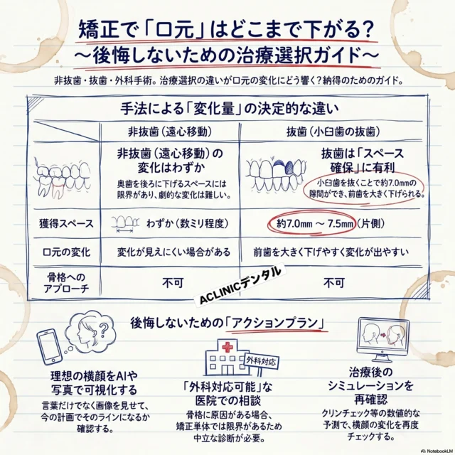 口ゴボでお悩みの方必見☺️
抜歯非抜歯の考え方まとめ👍