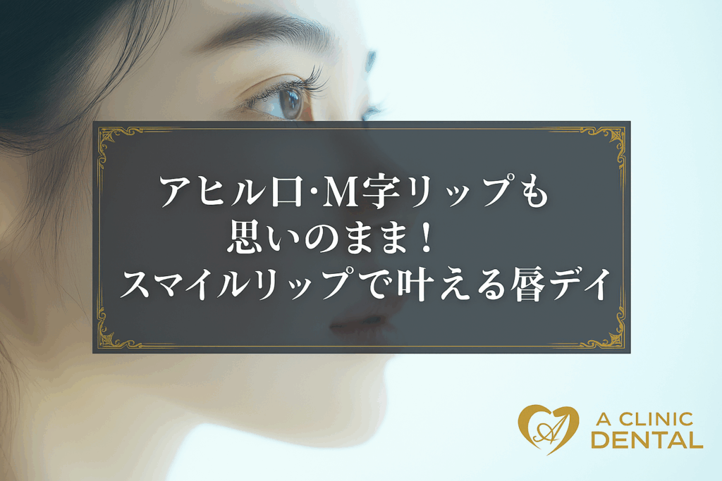 アヒル口・M字リップも思いのまま！スマイルリップで叶える唇デザイン
